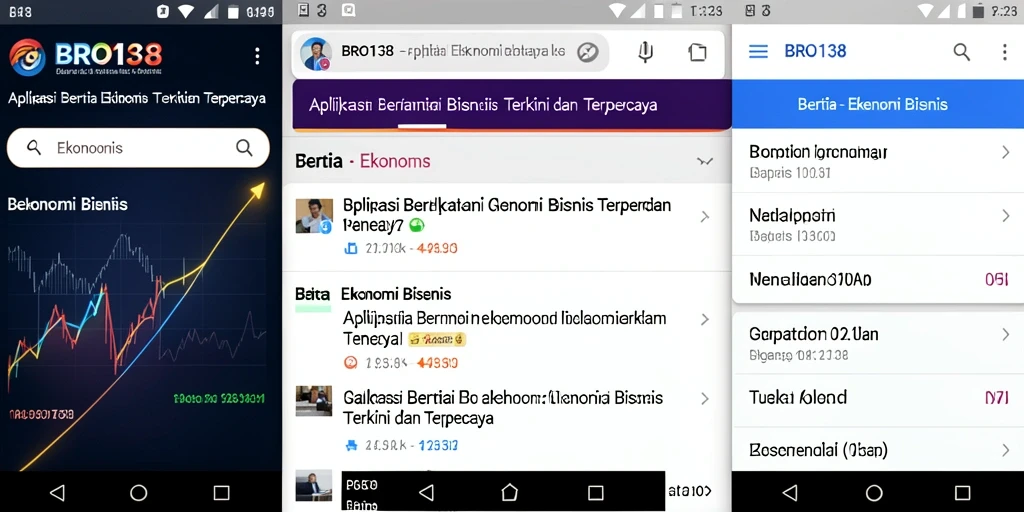 Tampilan aplikasi BRO138 yang modern dan informatif.