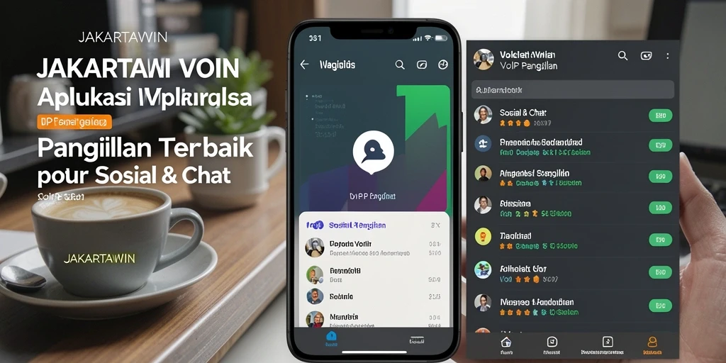 Tampilan antarmuka JAKARTAWIN untuk panggilan VoIP yang intuitif.