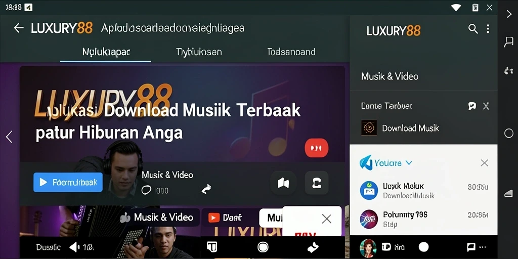 Antarmuka LUXURY88 yang intuitif untuk Download Musik.