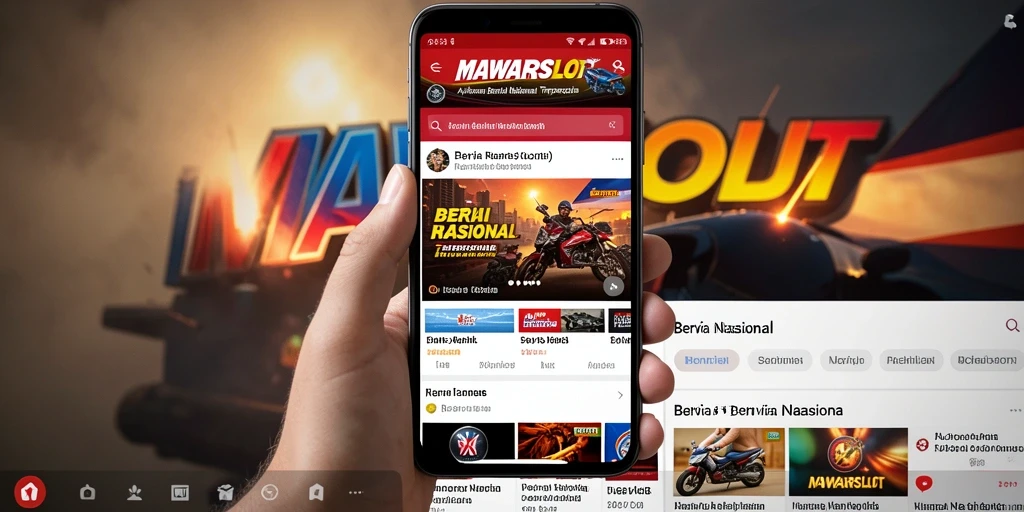 Tampilan antarmuka MAWARSLOT yang informatif dan menarik.