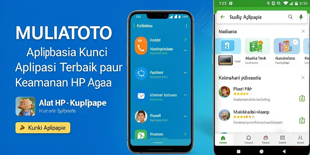Antarmuka MULIATOTO menunjukkan fitur Kunci Aplikasi dengan mudah dan aman.