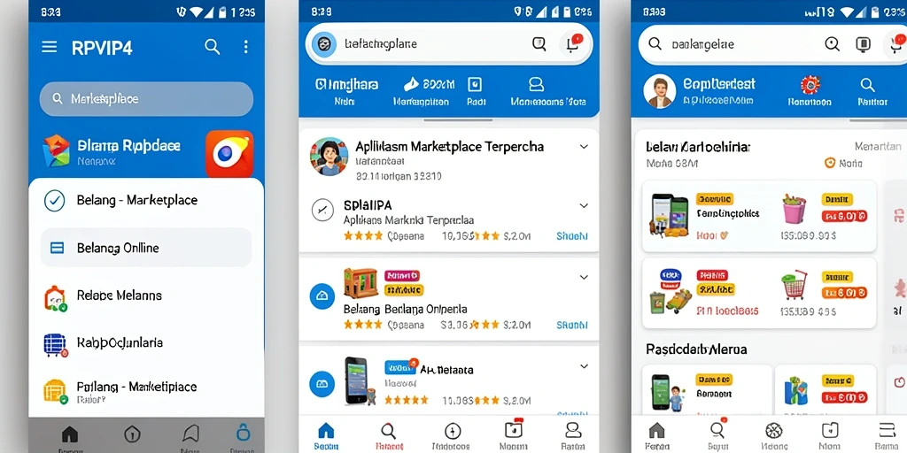 Tampilan antarmuka RPVIP4 yang user-friendly untuk belanja online.