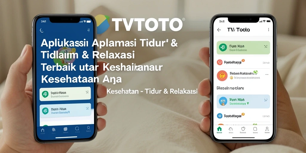 Antarmuka user-friendly TVTOTO untuk tidur dan relaksasi.